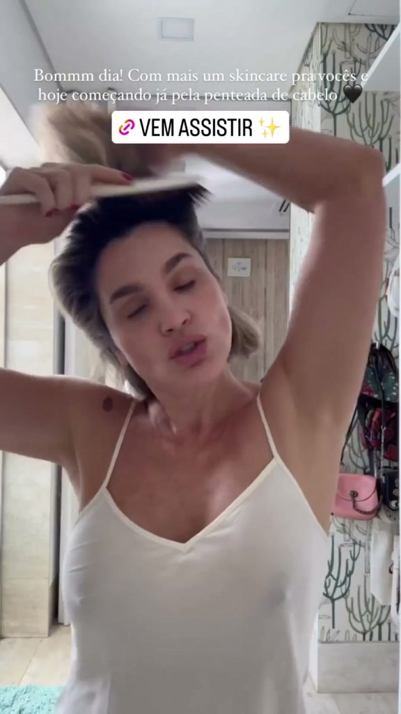 Flávia Alessandra Grava Stories Sem Sutiã